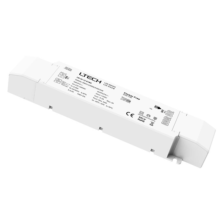 36W 12VDC DMX512 Constant Voltage Dimable LED Driver LM-36-12-G1M2 36W 12VDC DMX512 Constant Voltage Dimable LED Driver LM-36-12-G1M2
